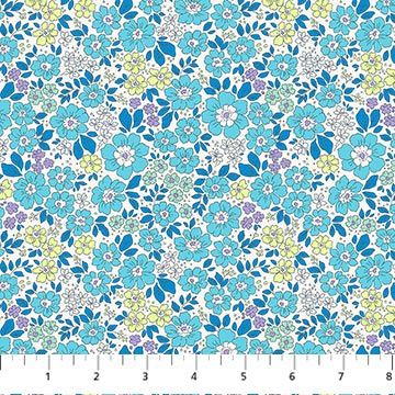 FIGO Fabrics Pocket Posies 91195-40 Blue Online