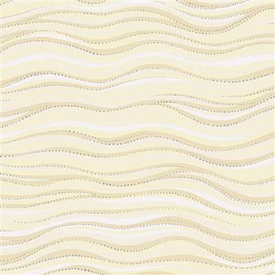 Clothworks Basic Wave Y1331-2SM Light Cream Silver Metallic Online