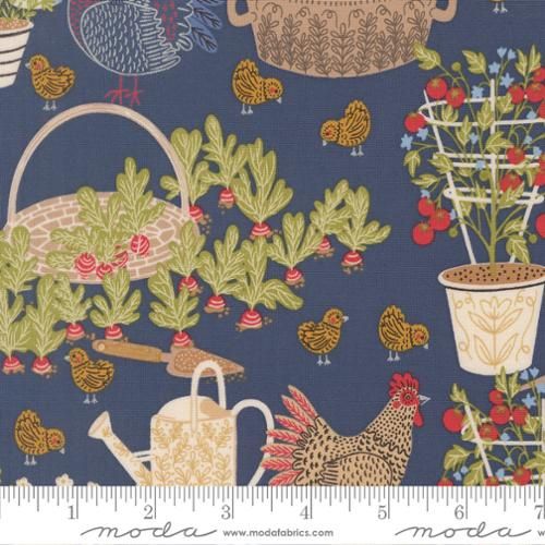 Moda Fabrics The Henhouse  48430 18 Denim Online