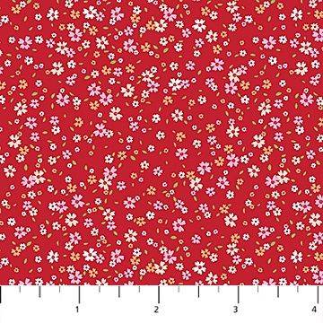 FIGO Fabrics Pocket Posies  91200-26 Red Online