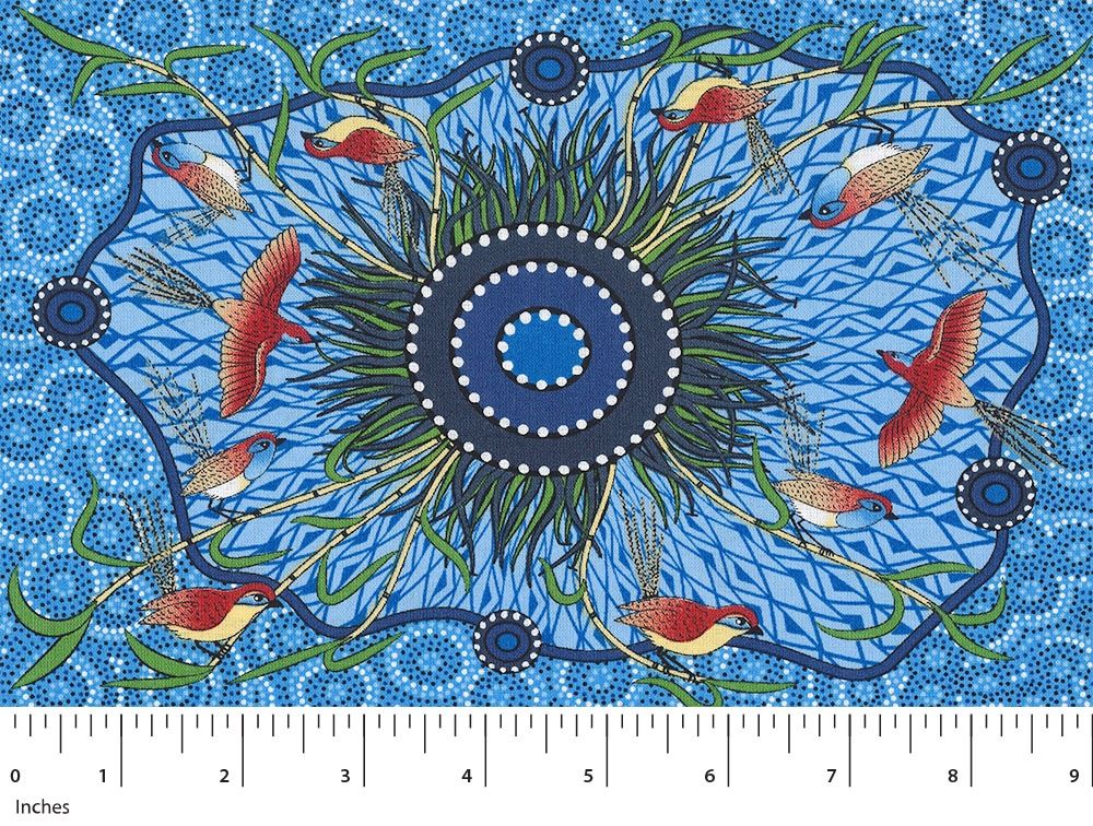 M&amp;S Textiles Australia Yeerung YGBL Blue Online
