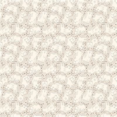 Clothworks Kitten Fun Y4569-12 Khaki Online