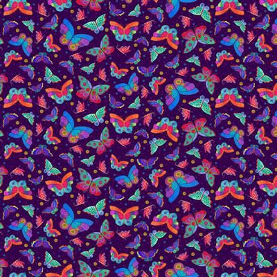 Clothworks Fantasticats Digital Y4344-28 Dk Purple Online