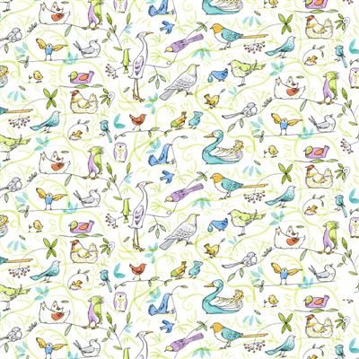 Clothworks What Friends Are For Y4270-1 White Online