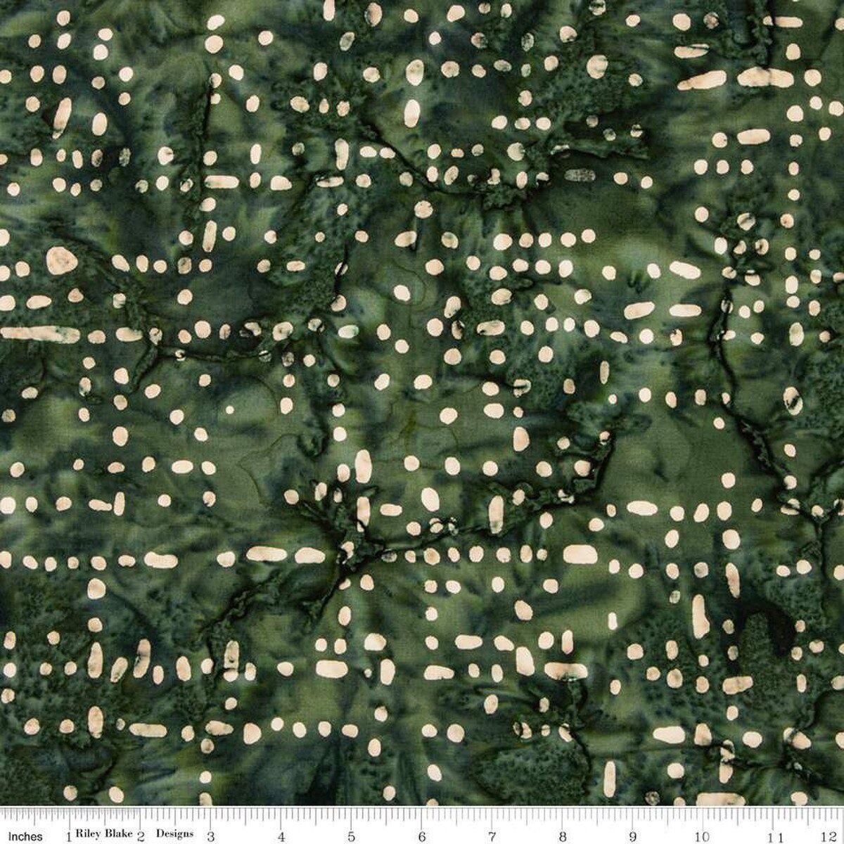 Riley Blake Batiks Warm Rain  BT23031-319 Forest Green Online