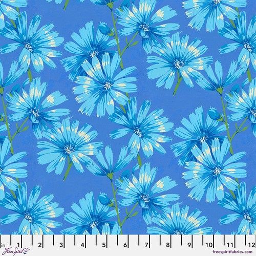 FreeSpirit Fabrics Nation of Flowers PWMN045.Blue Online