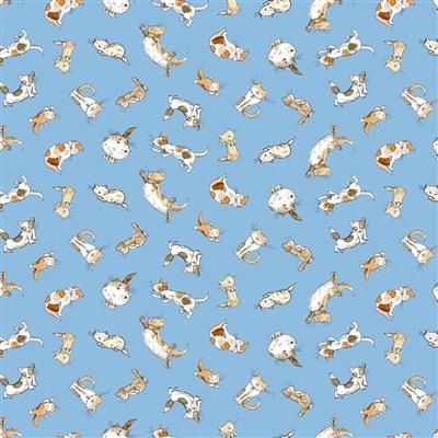 Clothworks What Friends Are For Y4272-90 Blue Online