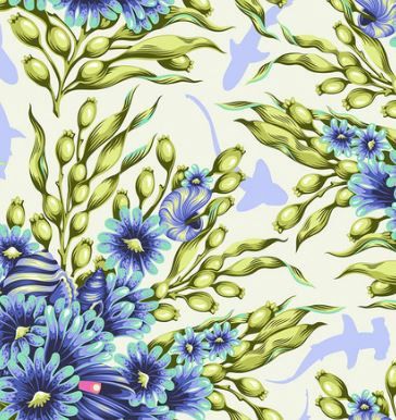 FreeSpirit Fabrics Floral Reef  PWTP267.MARINE Online