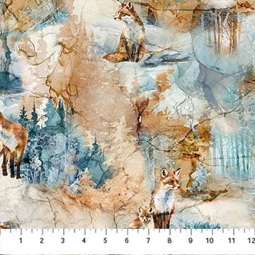 Northcott Fox Den DP28333-14 Beige Multi Online