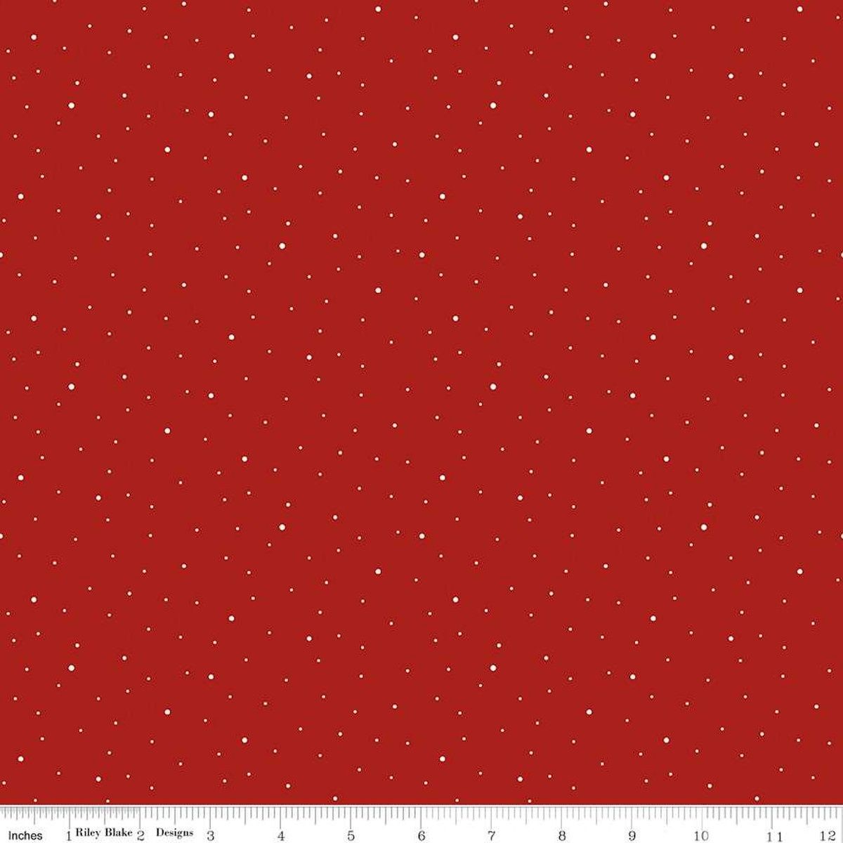 Riley Blake Dapple Dot C640 Barnred Online