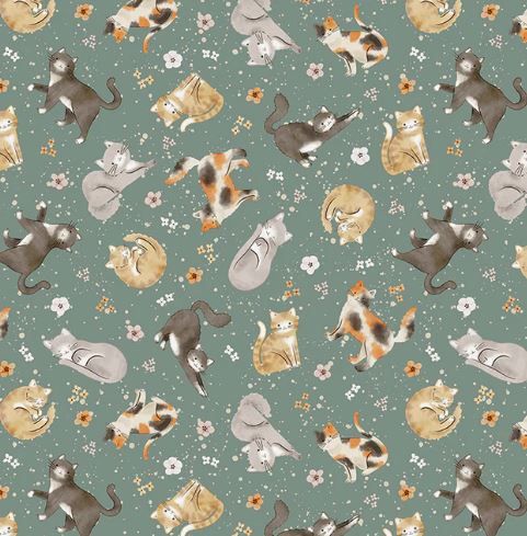 Windham Fabrics Petal and Purr 54587-4 Sage Online