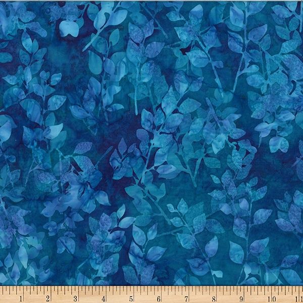 Hoffman Bali Batik Leaves W2585 549 Celestials Online