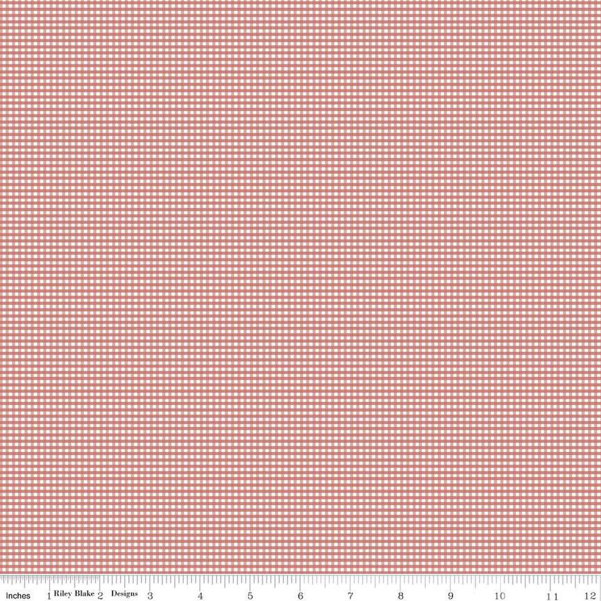Riley Blake Micro Gingham C455-Canyon Rose Online