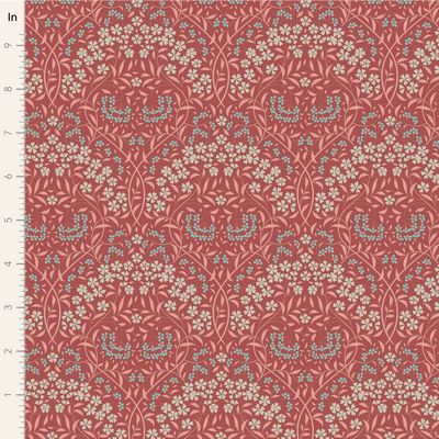 Tilda Fabrics Sanctuary Larissa 100565 Rhubarb Online