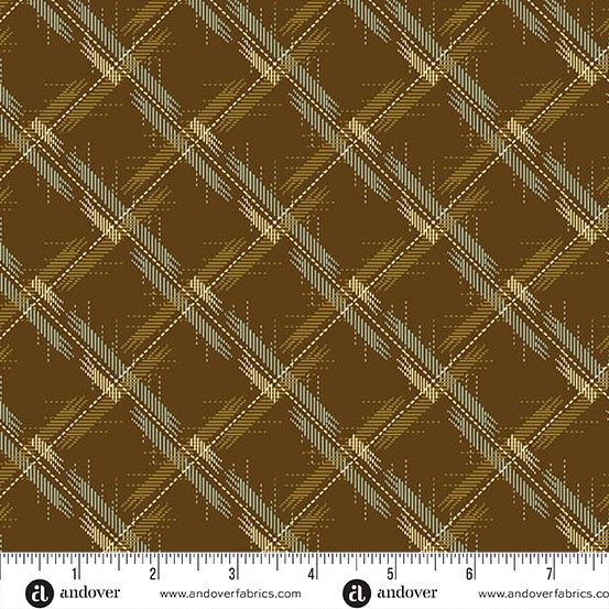 Andover Fabrics Dahlia  A-1380-N Acorn Online