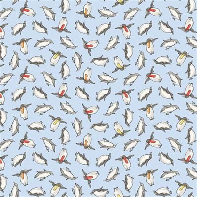 Clothworks Snowtime  Y4552-29 Light Blue Online