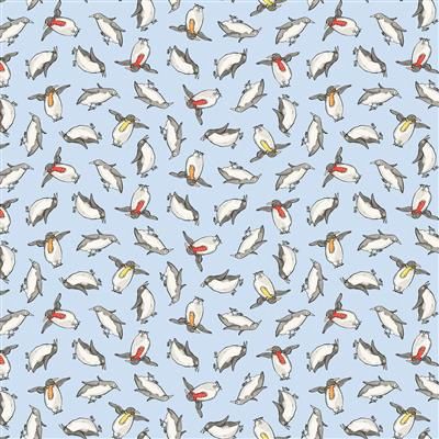 Clothworks Snowtime  Y4552-29 Light Blue Online