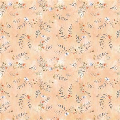 Clothworks Serenity Digital Fronds Y4316-36 Orange Online