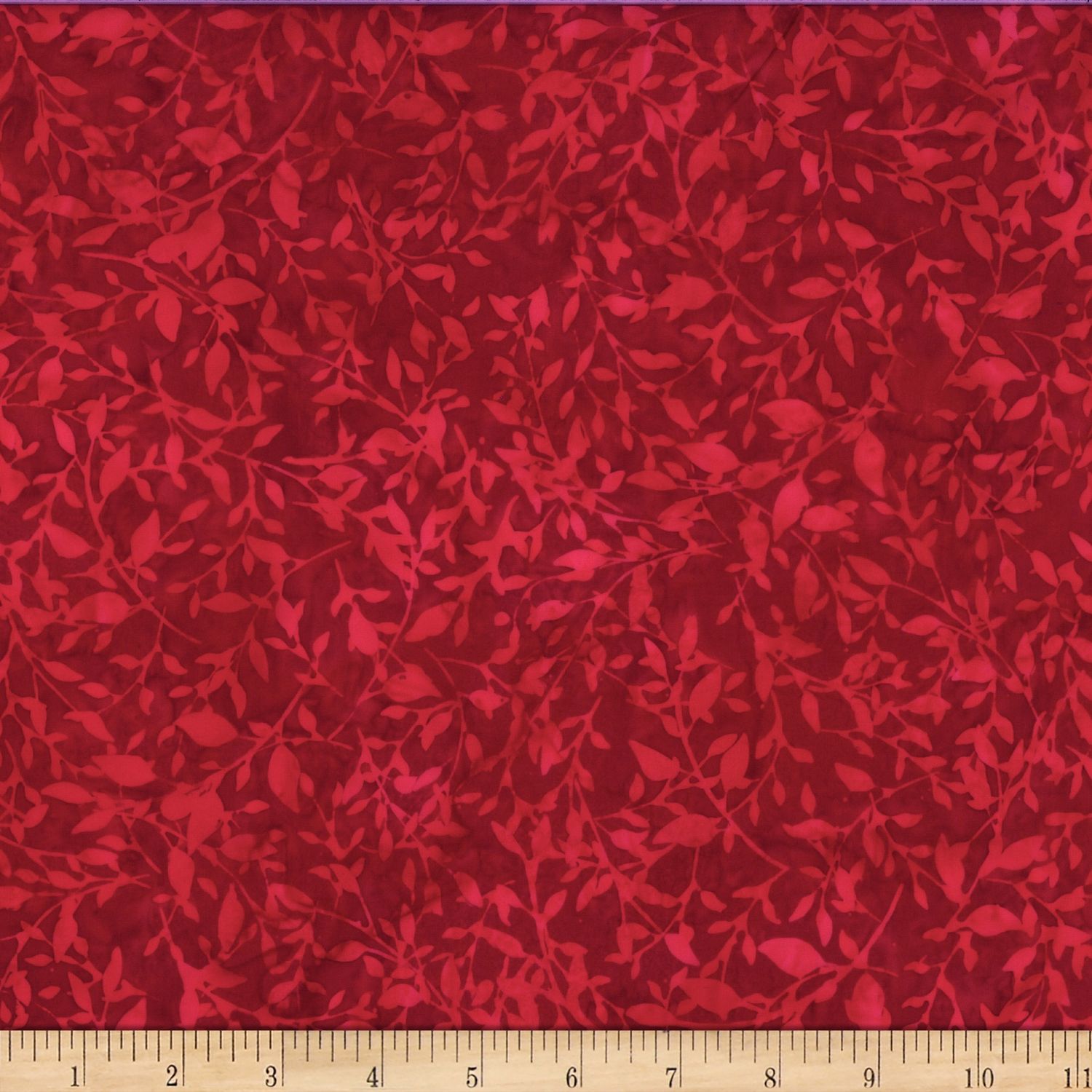 Bali Batik Leafy X2617 78 Scarlet Online