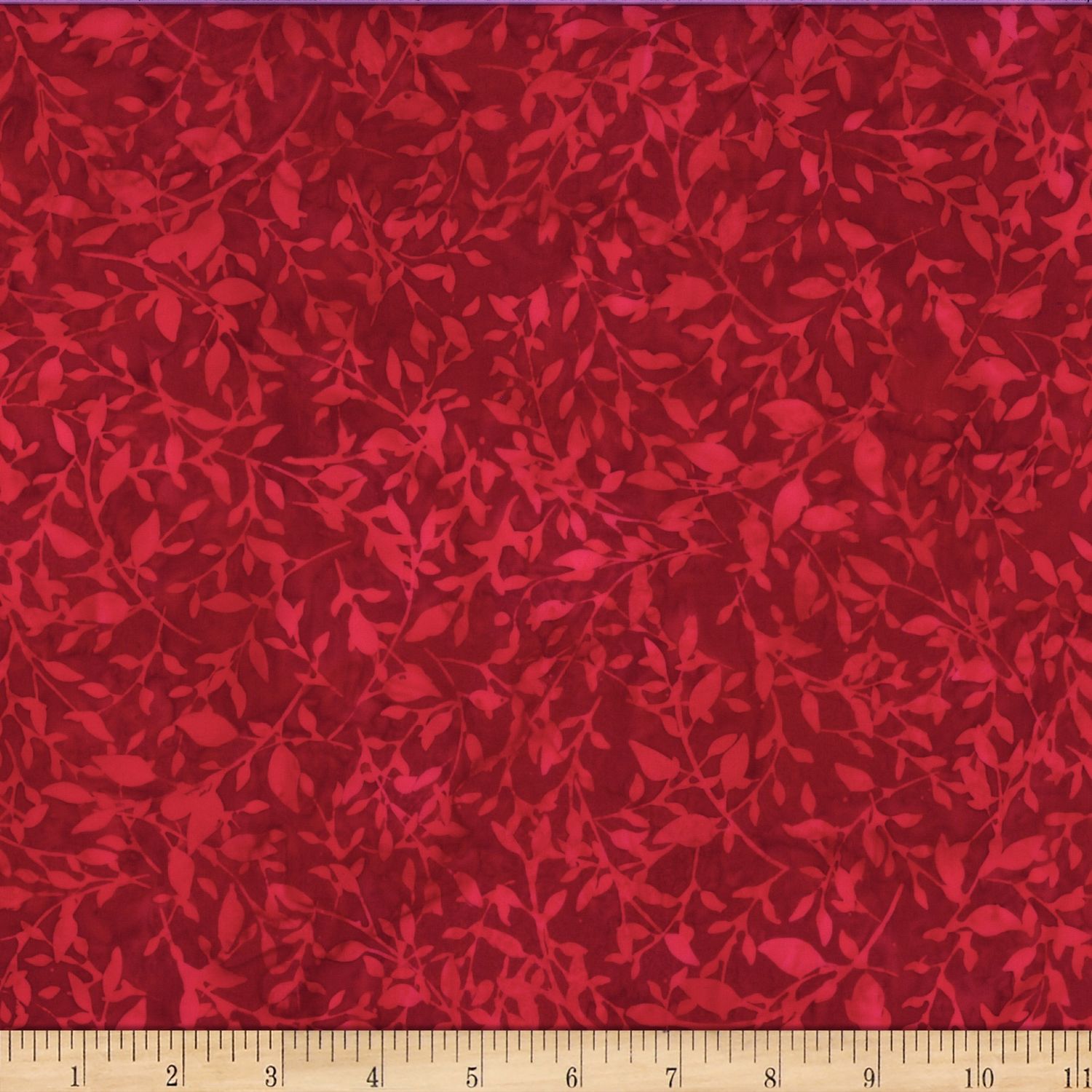 Bali Batik Leafy X2617 78 Scarlet Online