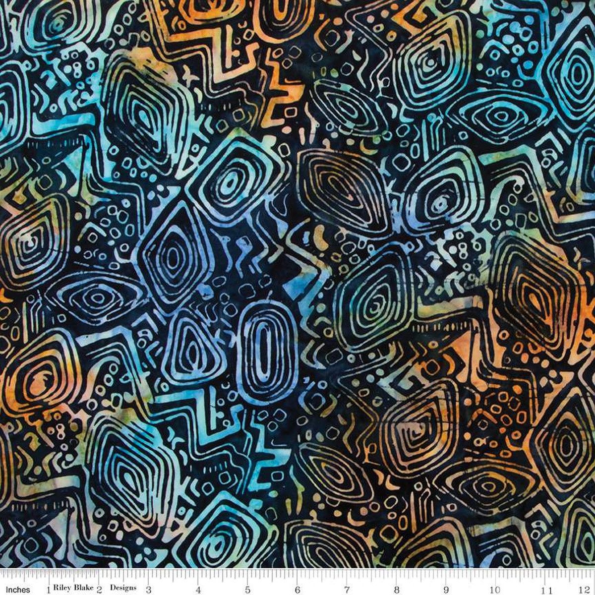 Riley Blake Batiks Bayou Blues BTHH1243 Round Midnight Online