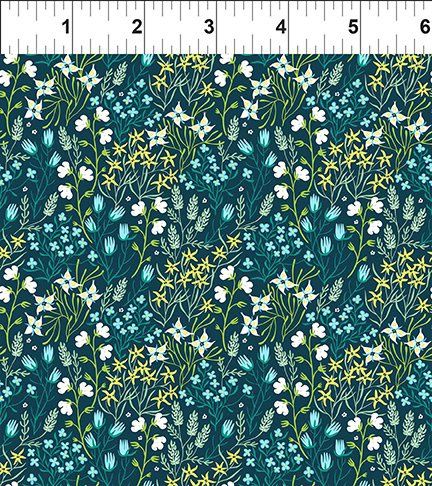 In the Beginning Fabrics Whimsy 21WMS 1 Teal Online