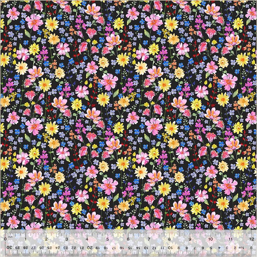 Windham Fabrics A Hummingbird's Charm 54182-2 Black Online