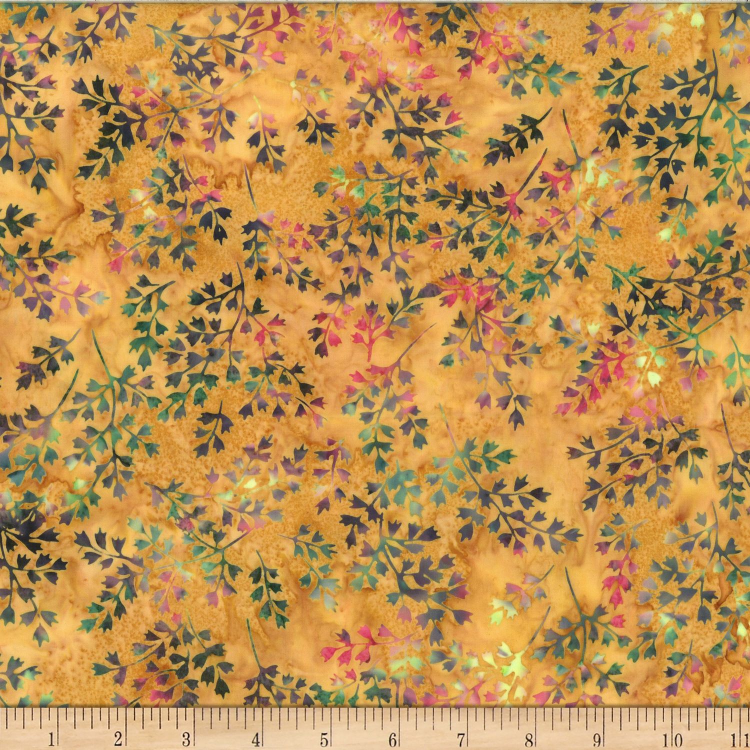 Bali Batik Winter Leafy X2619 432 Dijon Online