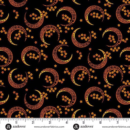Andover Fabrics Midnight Moon A-1528-K Midnight Online