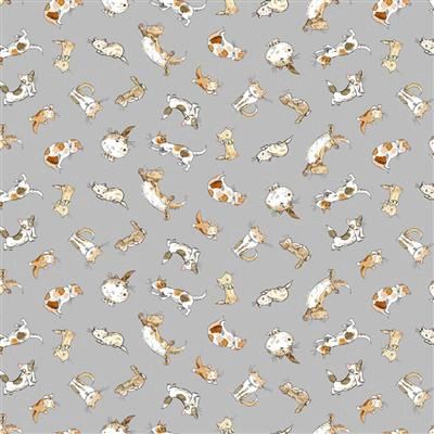 Clothworks What Friends Are For Y4272-5 Light Gray Online