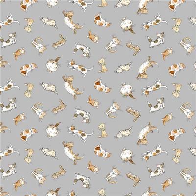 Clothworks What Friends Are For Y4272-5 Light Gray Online