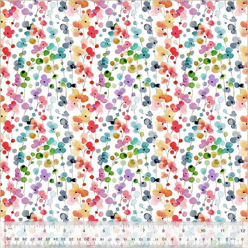 Windham Fabrics Wild Meadow 54391-2 White Online