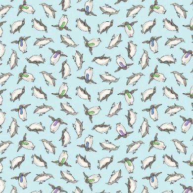 Clothworks Snowtime  Y4552-32 Light Aqua Online