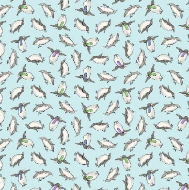 Clothworks Snowtime  Y4552-32 Light Aqua Online