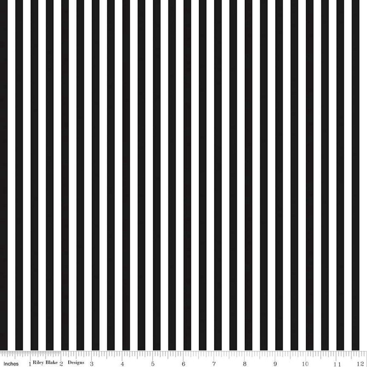 Riley Blake Stripe 1/4 Inch C555-Black Online
