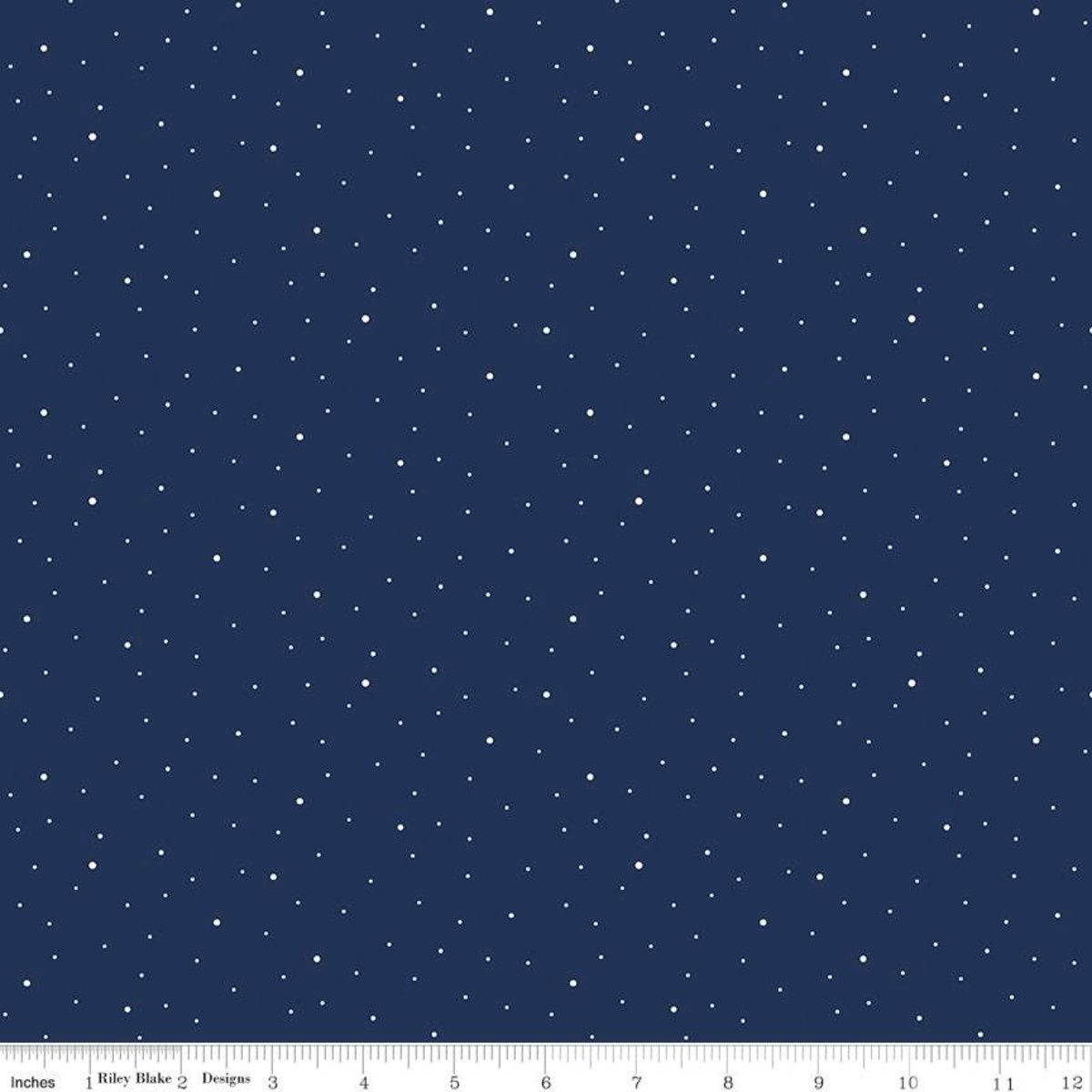 Riley Blake Dapple Dot C640 Navy Online