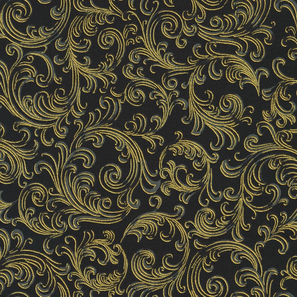 Robert Kaufman Holiday Flourish 22949-2 Black Online