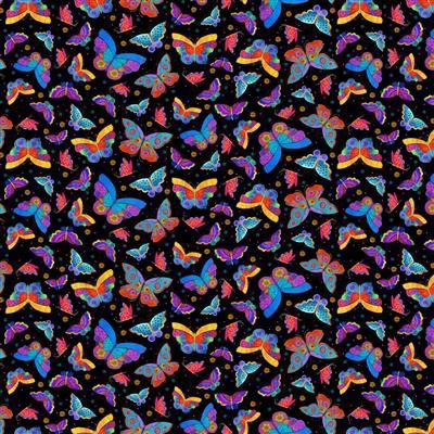 Clothworks Fantasticats Digital Y4344-3 Black Online