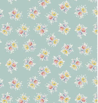 Makower UK Petite Fleur MU-184-T Teal Online