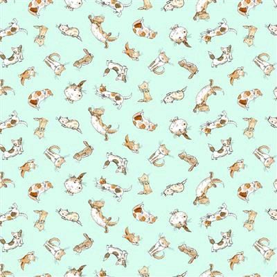 Clothworks What Friends Are For Y4272-100 Light Turquoise Online