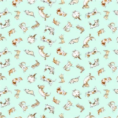 Clothworks What Friends Are For Y4272-100 Light Turquoise Online