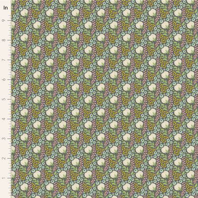 Tilda Fabrics Sanctuary Cottonfield 100579 Greygreen Online
