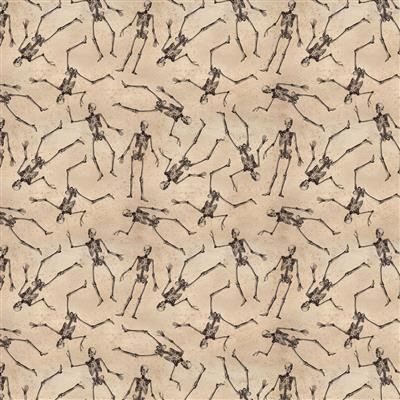 Clothworks Gothic Halloween Y4440-12 Khaki Online