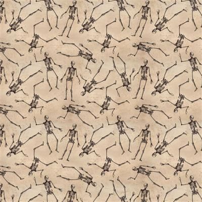 Clothworks Gothic Halloween Y4440-12 Khaki Online
