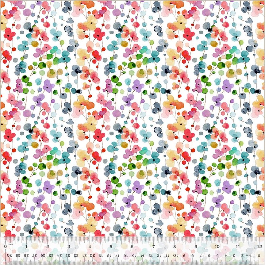 Windham Fabrics Wild Meadow 54389-2 White Online