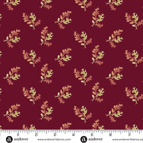 Andover Fabrics Dahlia  A-1377-R Cranberry Online