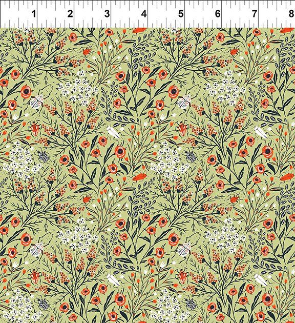 In the Beginning Fabrics Whimsy 4WMS 1 Green Online
