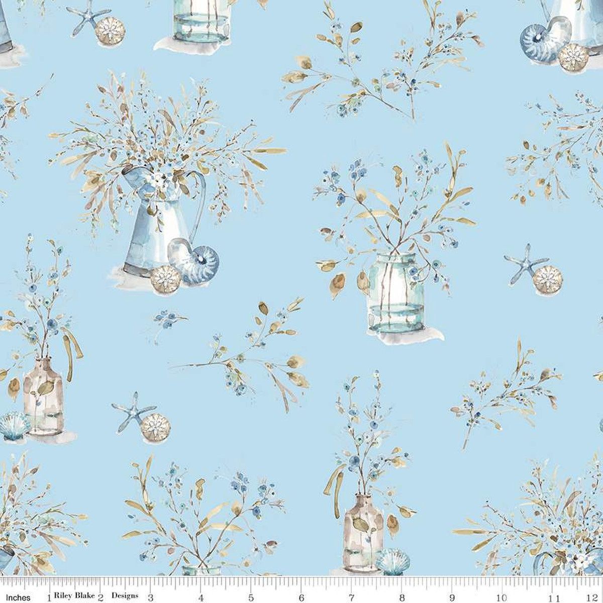 Riley Blake Blue Escape Coastal C14510 Sky Online