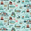 Riley Blake I Love Oregon C7580 Aqua Online