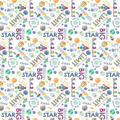 Clothworks Blast Off! Y4389-1 White Online